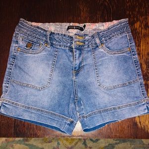 Blue jean shorts